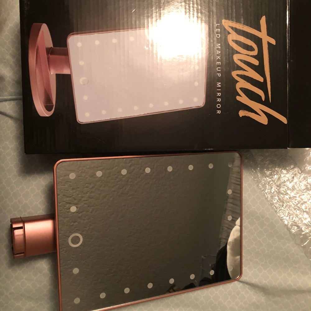 Touch LED makeup mirror